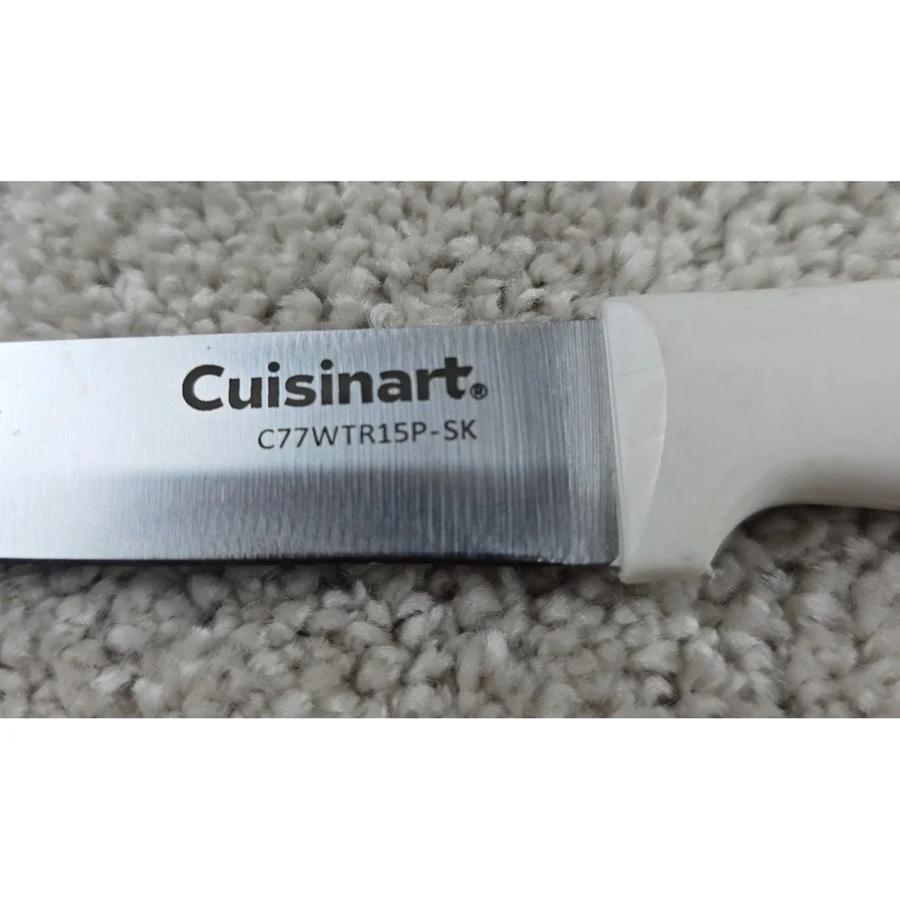 Cuisinart Steak Knife White Triple Riveted Handle C77WTR15P-SK